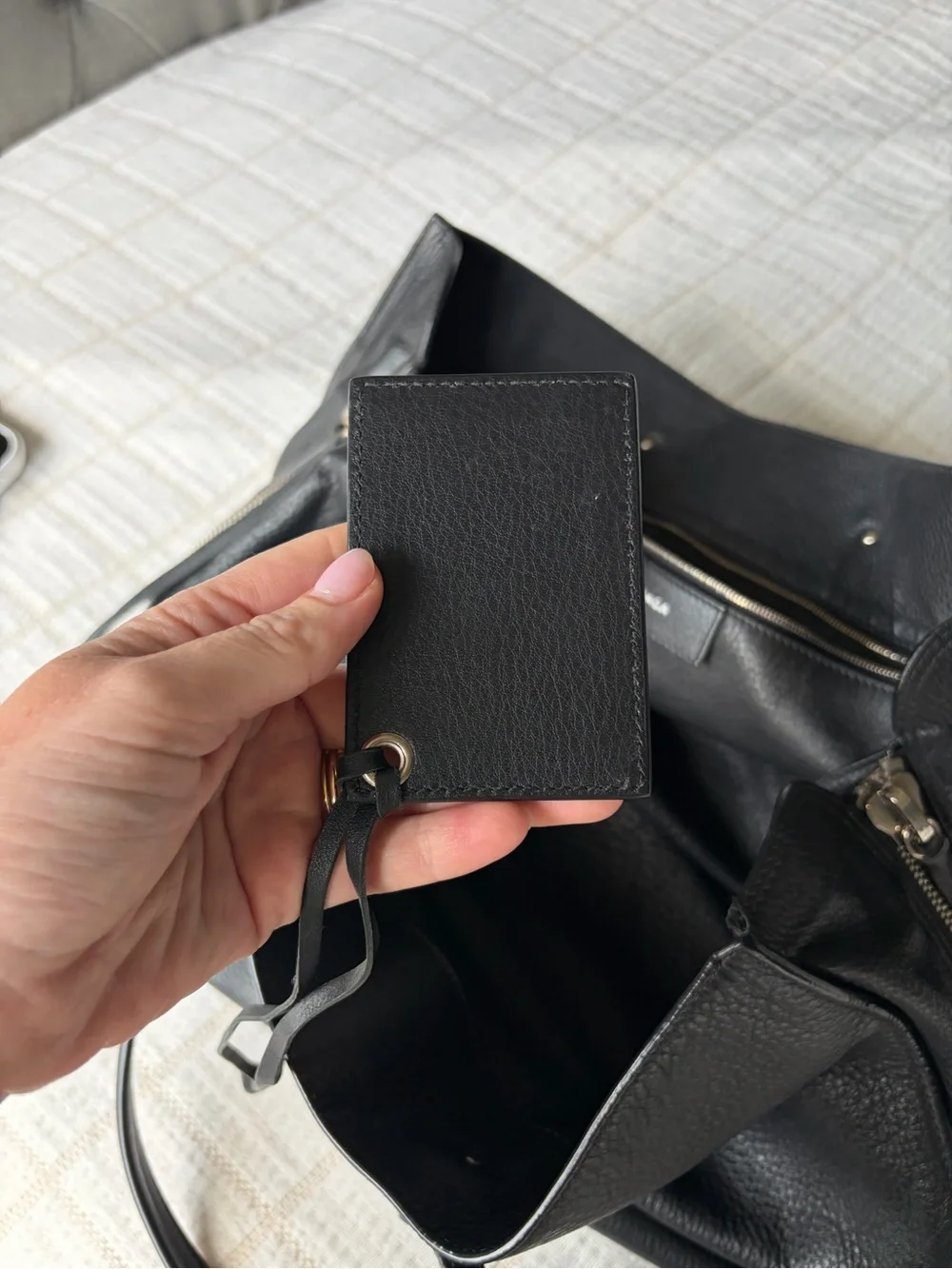 Balenciaga Papier B4 Zip Around Classic Studs Bag Leather
